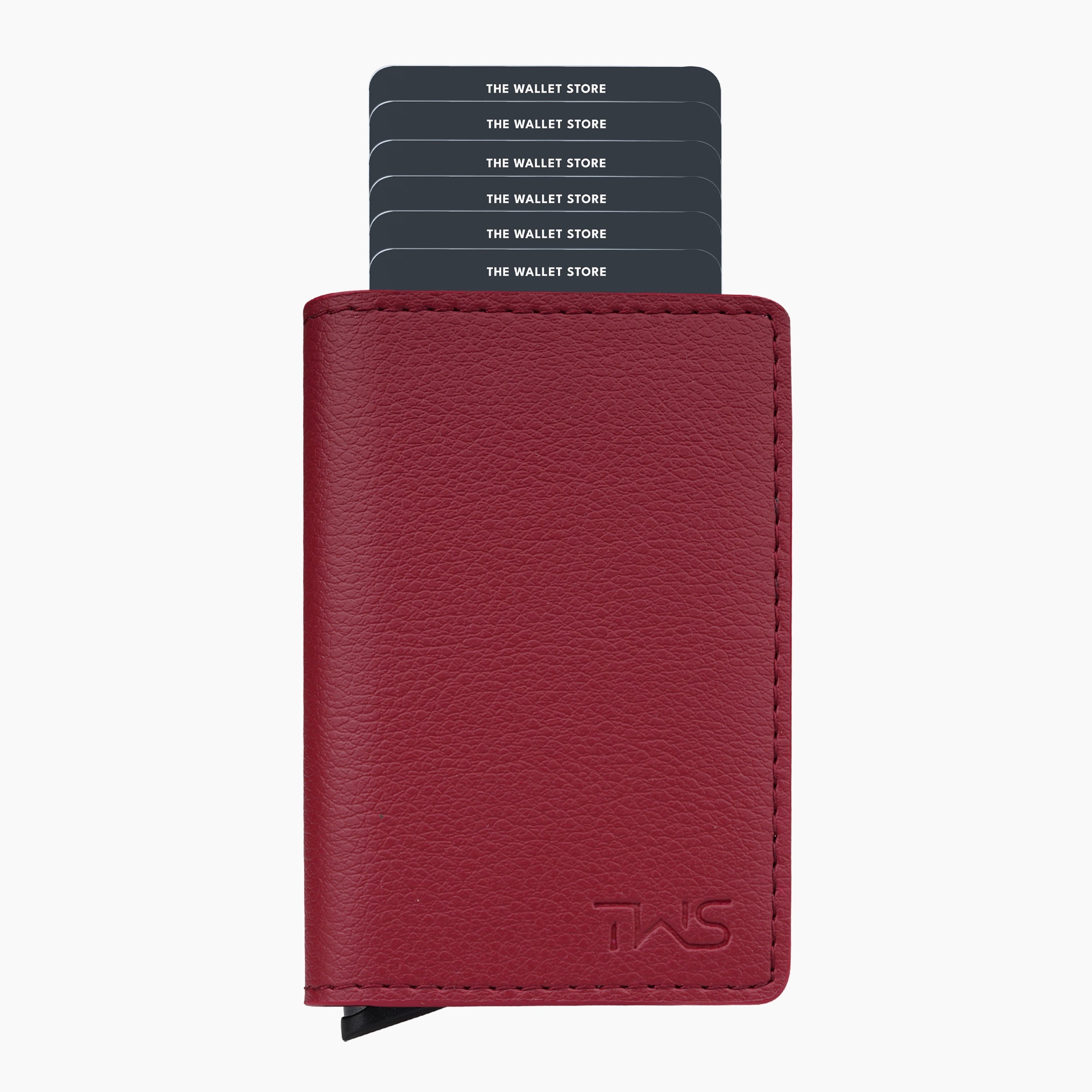 Vivid Vault RFID Protected Metal Cardholder - Maroon