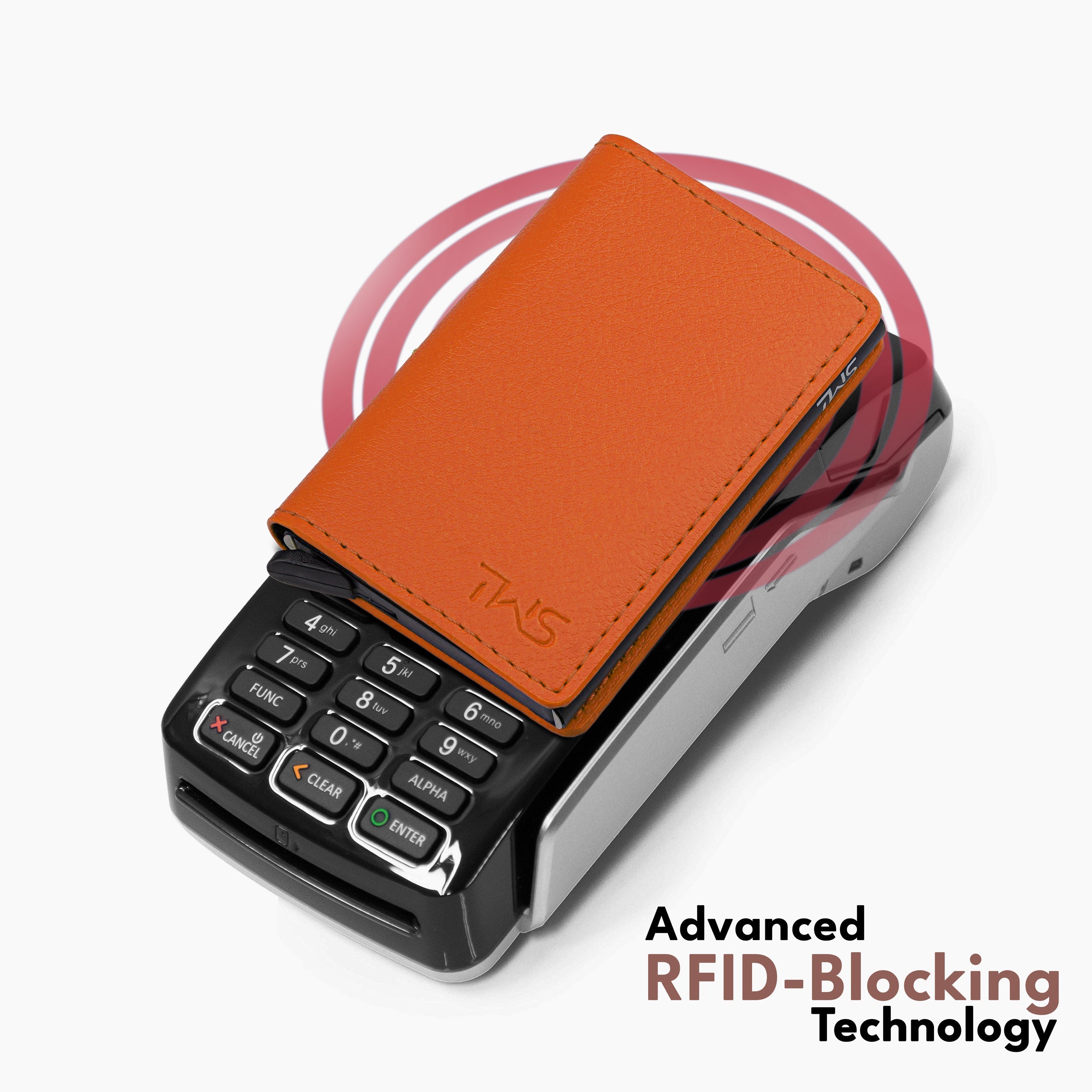 Vivid Vault RFID Protected Metal Cardholder - Orange