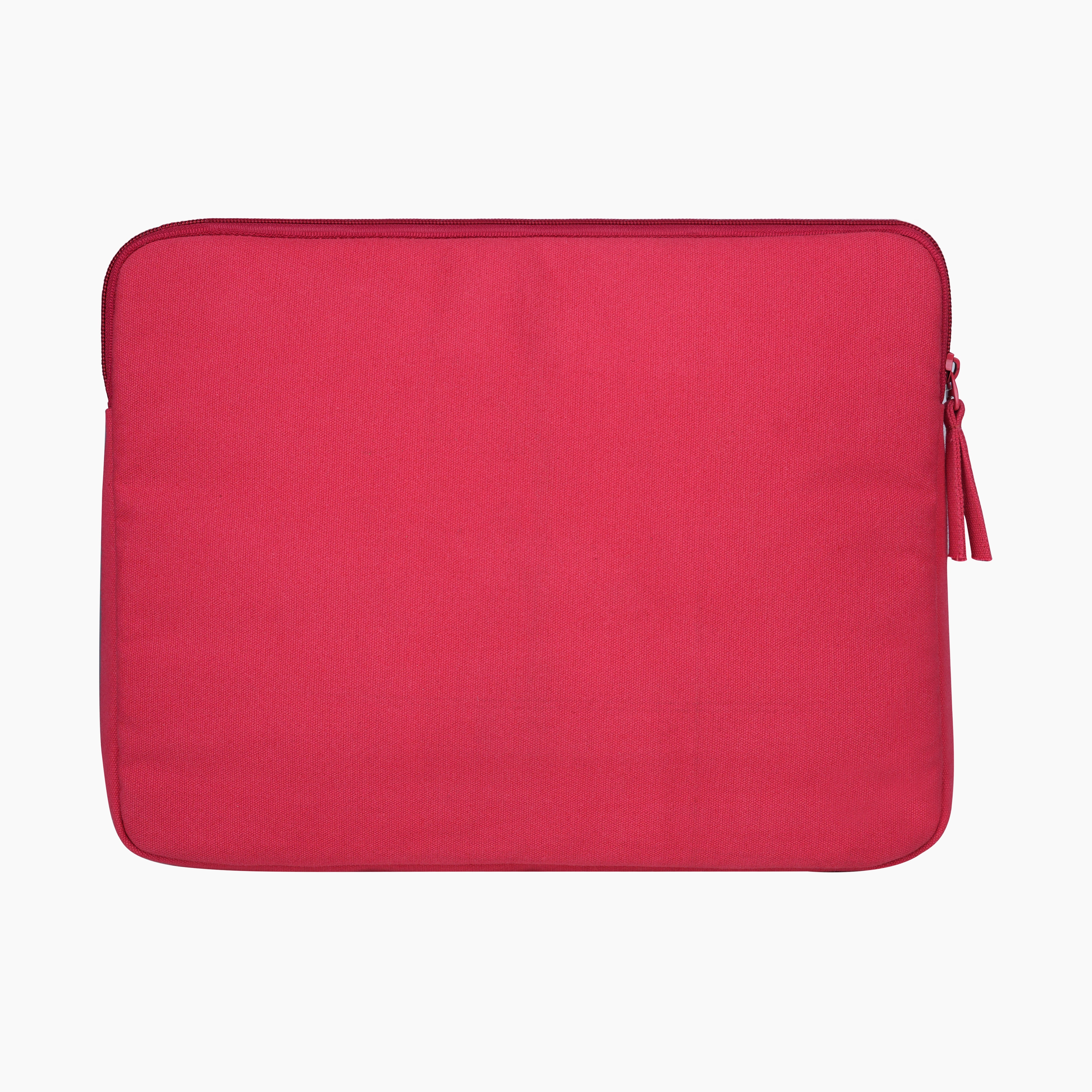 Sleek Guard Canvas Laptop Sleeve - Red