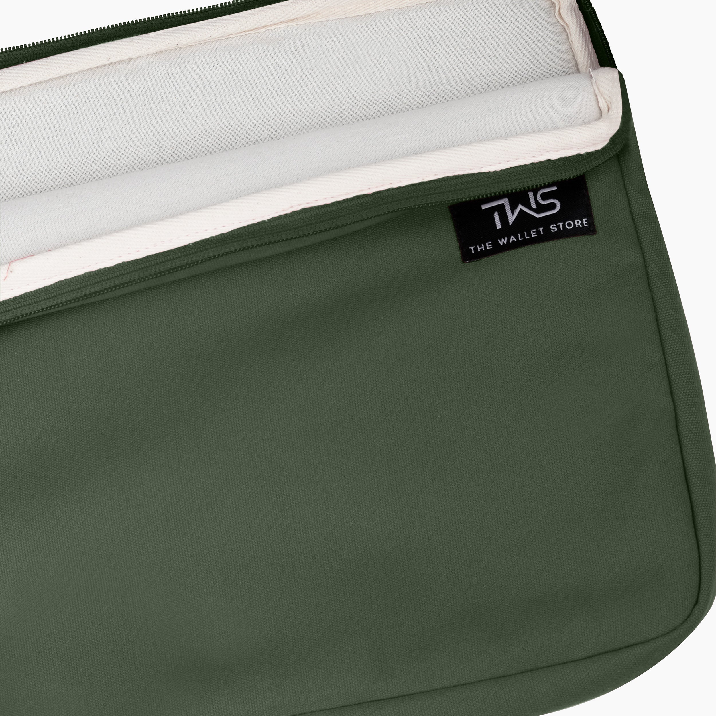 Sleek Guard Canvas Laptop Sleeve - Olive