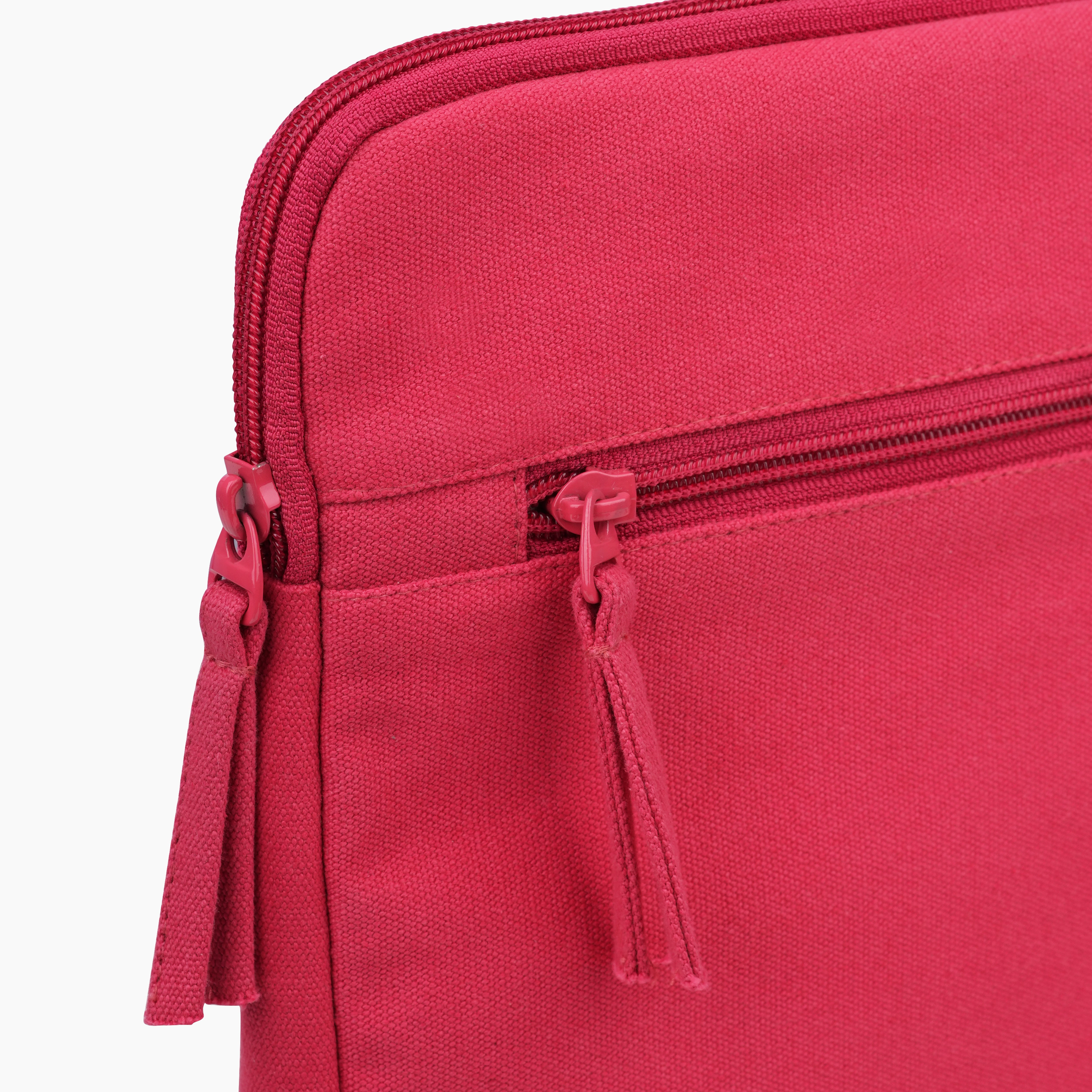 Sleek Guard Canvas Laptop Sleeve - Red