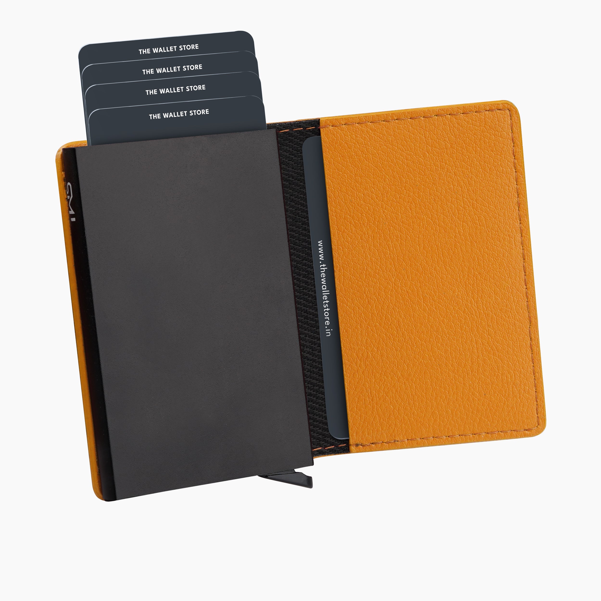 Vivid Vault RFID Protected Metal Cardholder - Mustard