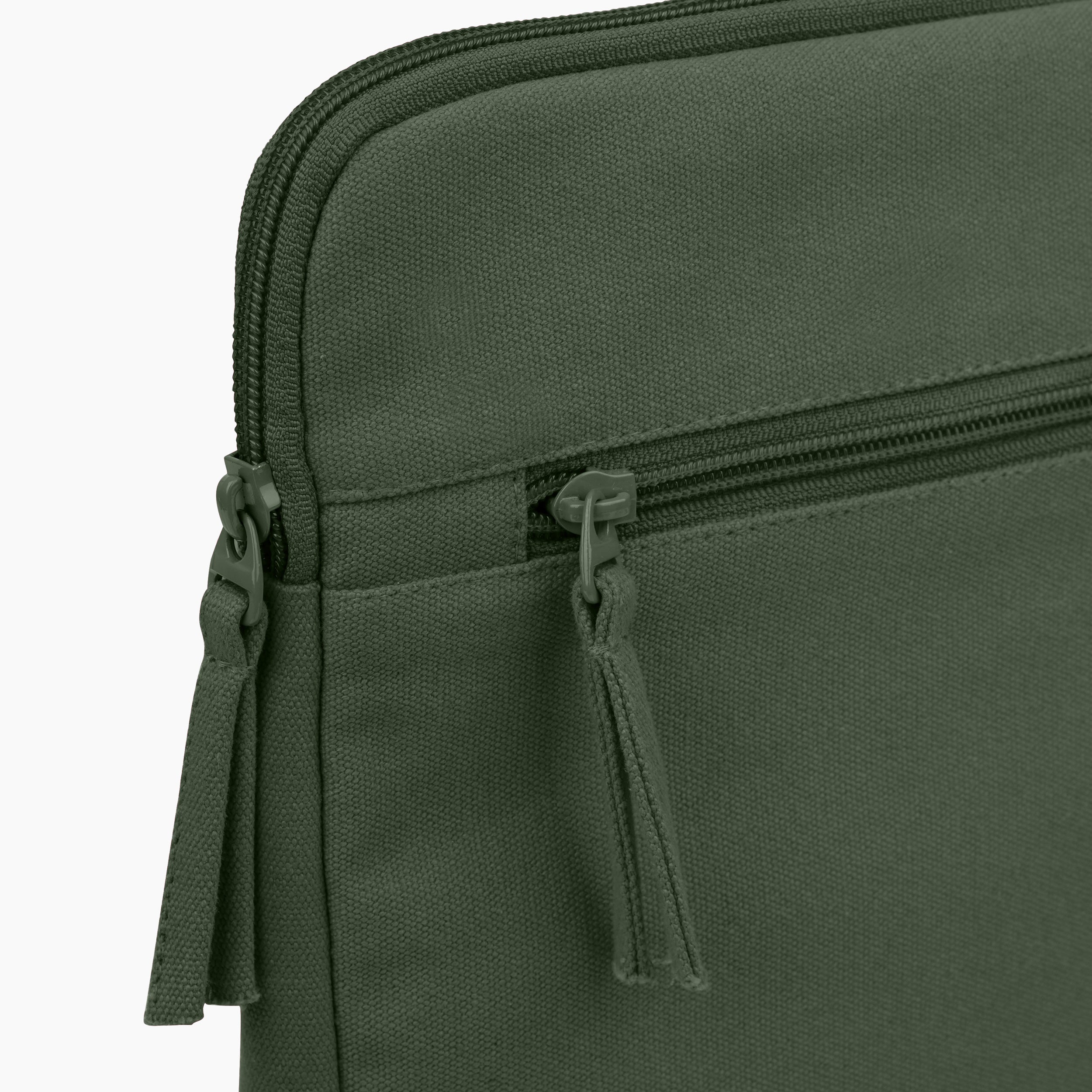 Sleek Guard Canvas Laptop Sleeve - Olive