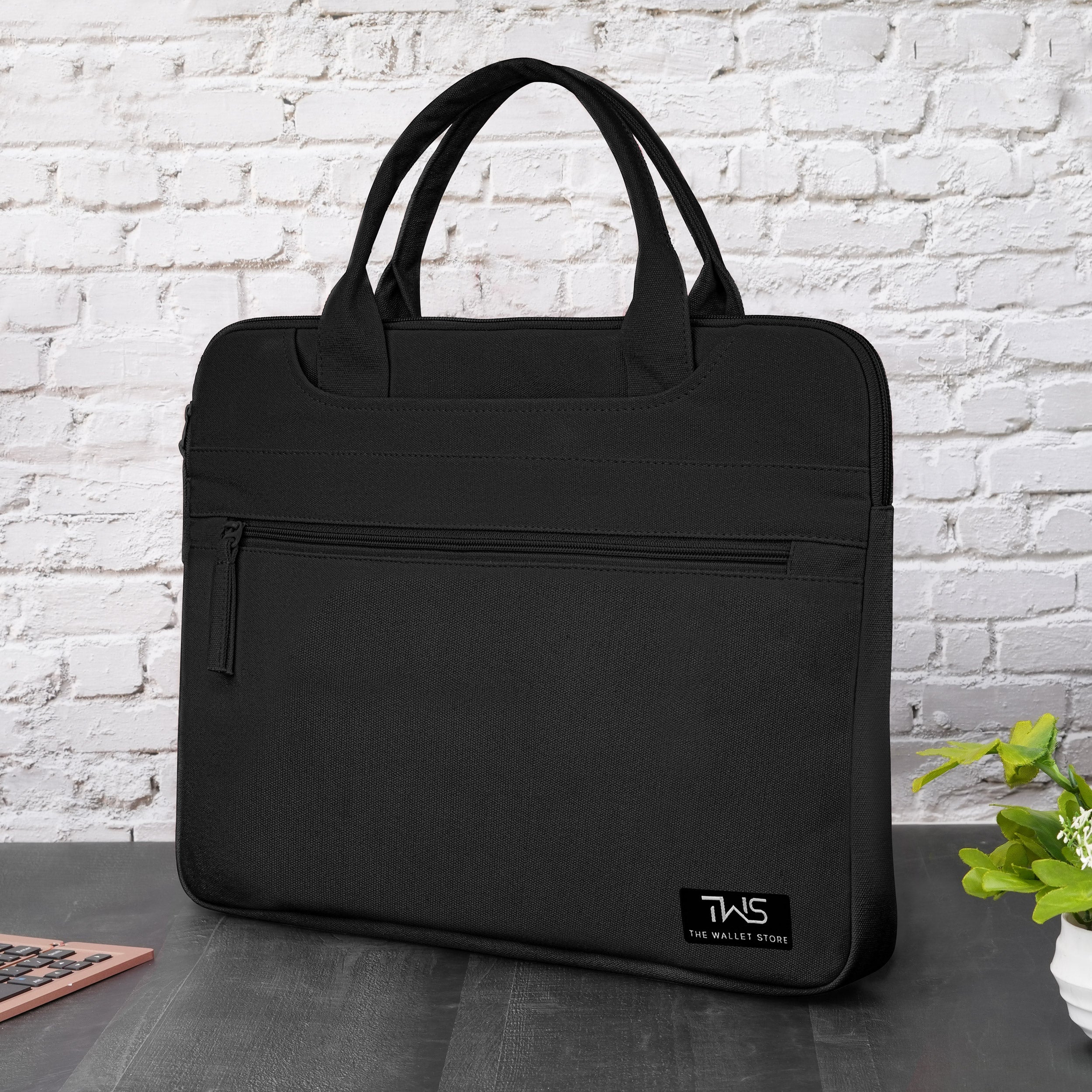 EcoCarry Canvas Laptop Bag - Black