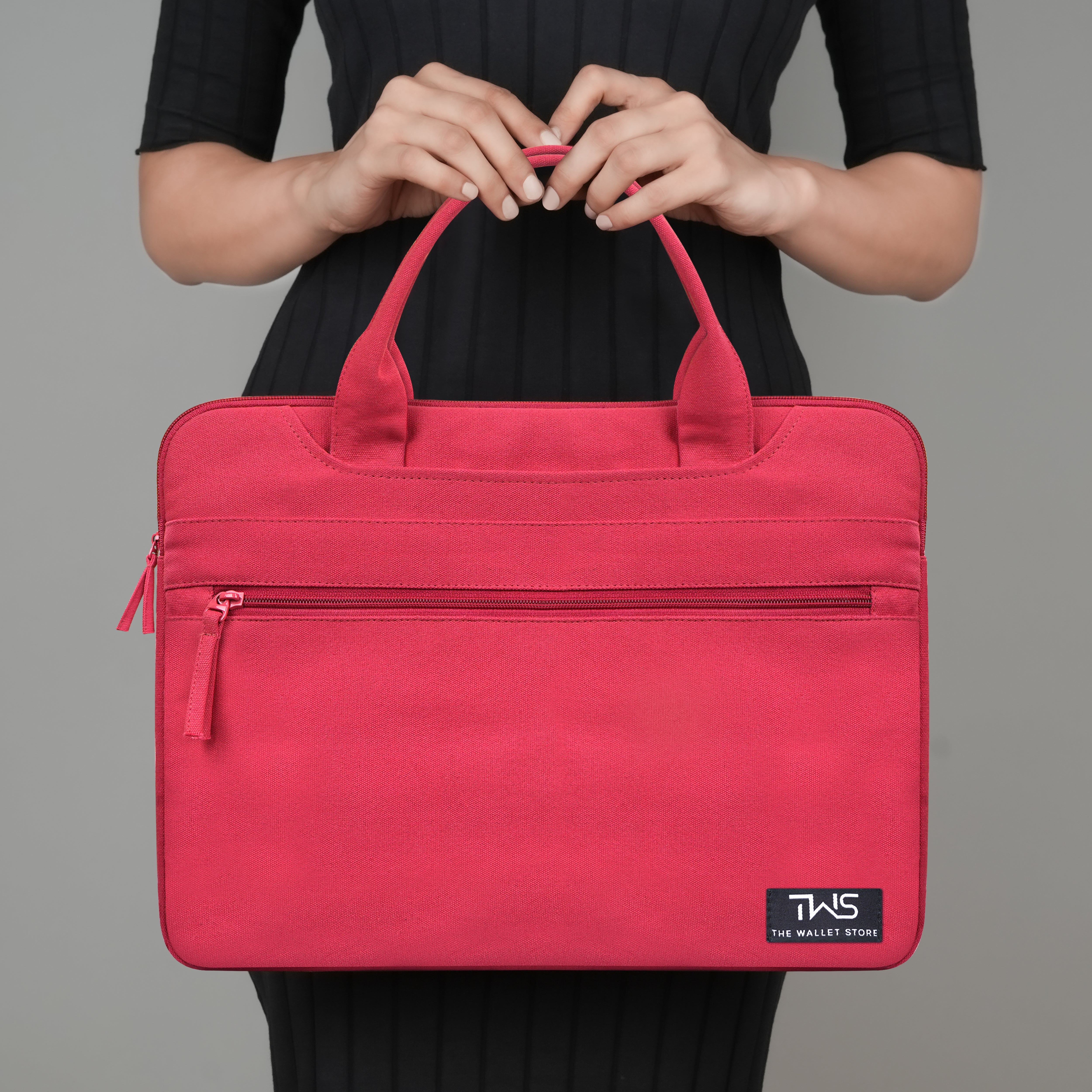 EcoCarry Canvas Laptop Bag - Red