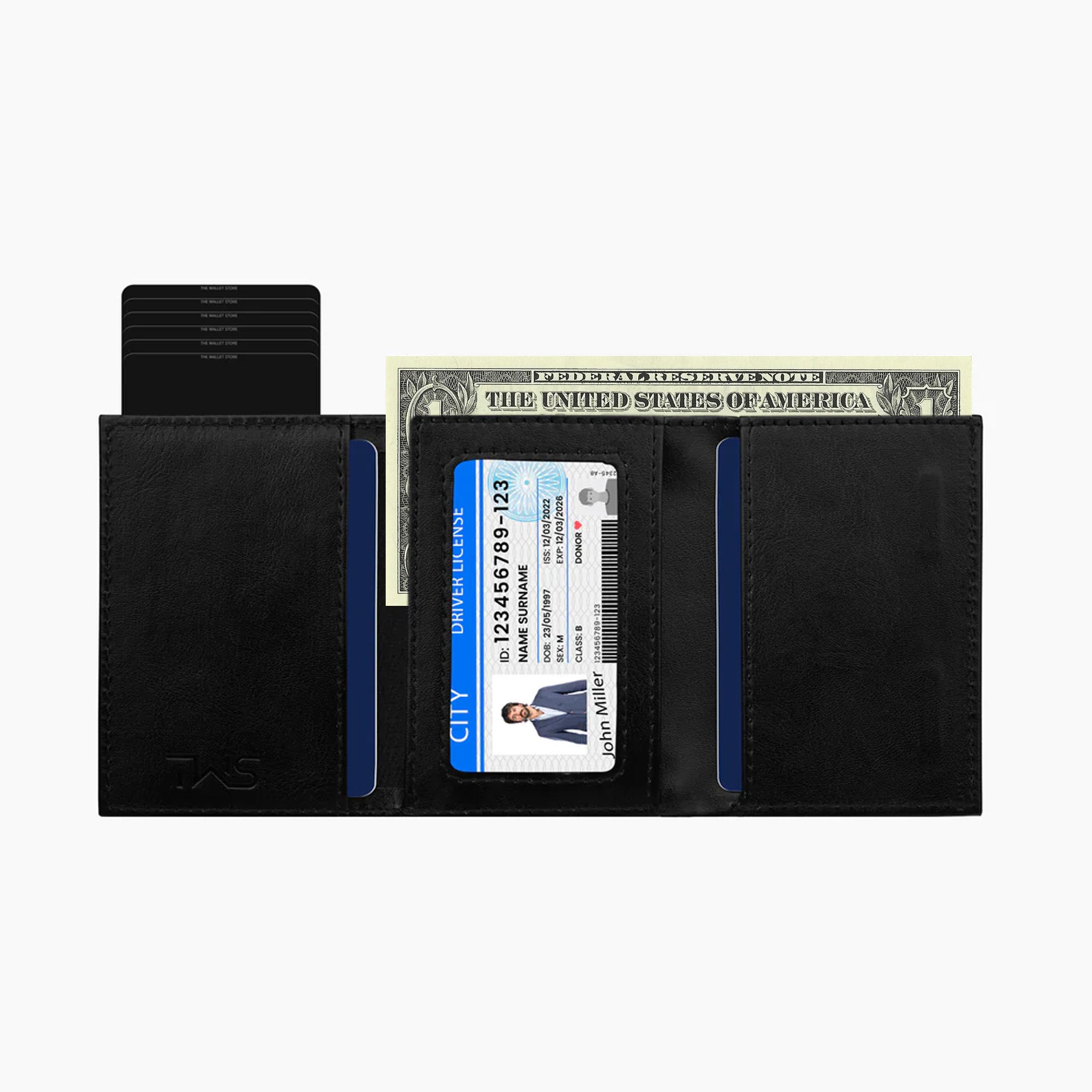 Defender RFID Protected Wallet Cardholder - Black