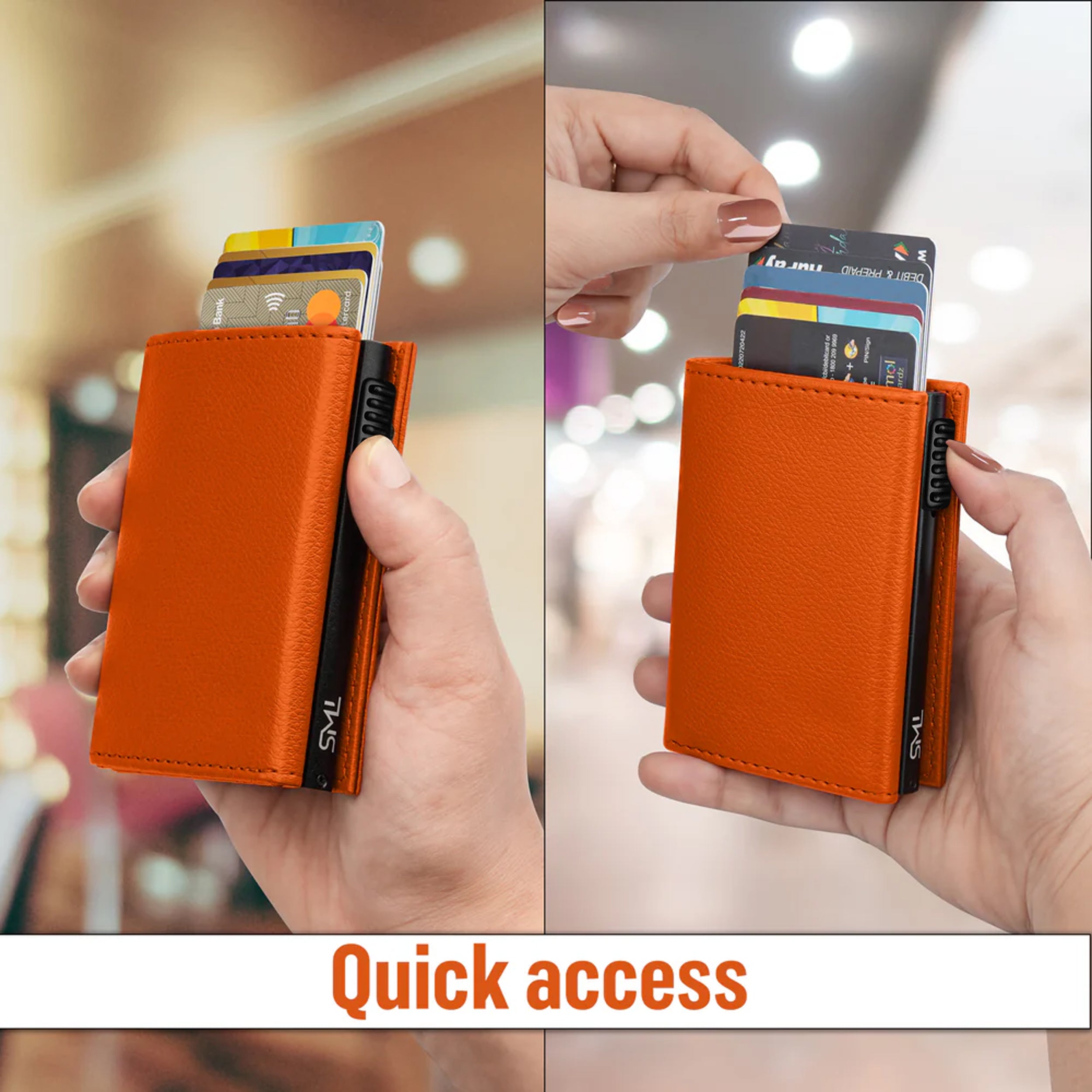 Urban Pop RFID Protection Wallet Cardholder - Orange