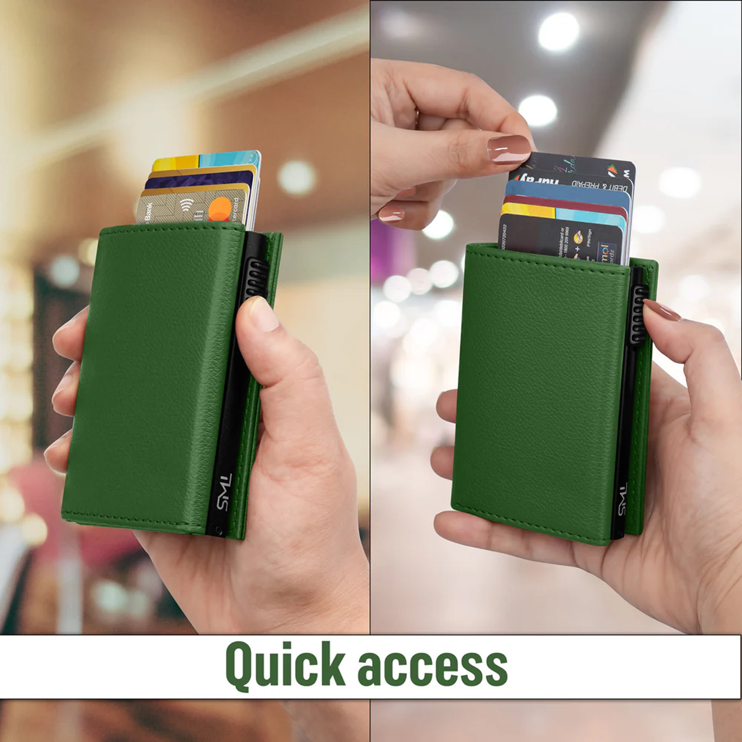 Urban Pop RFID Protection Wallet Cardholder - Green