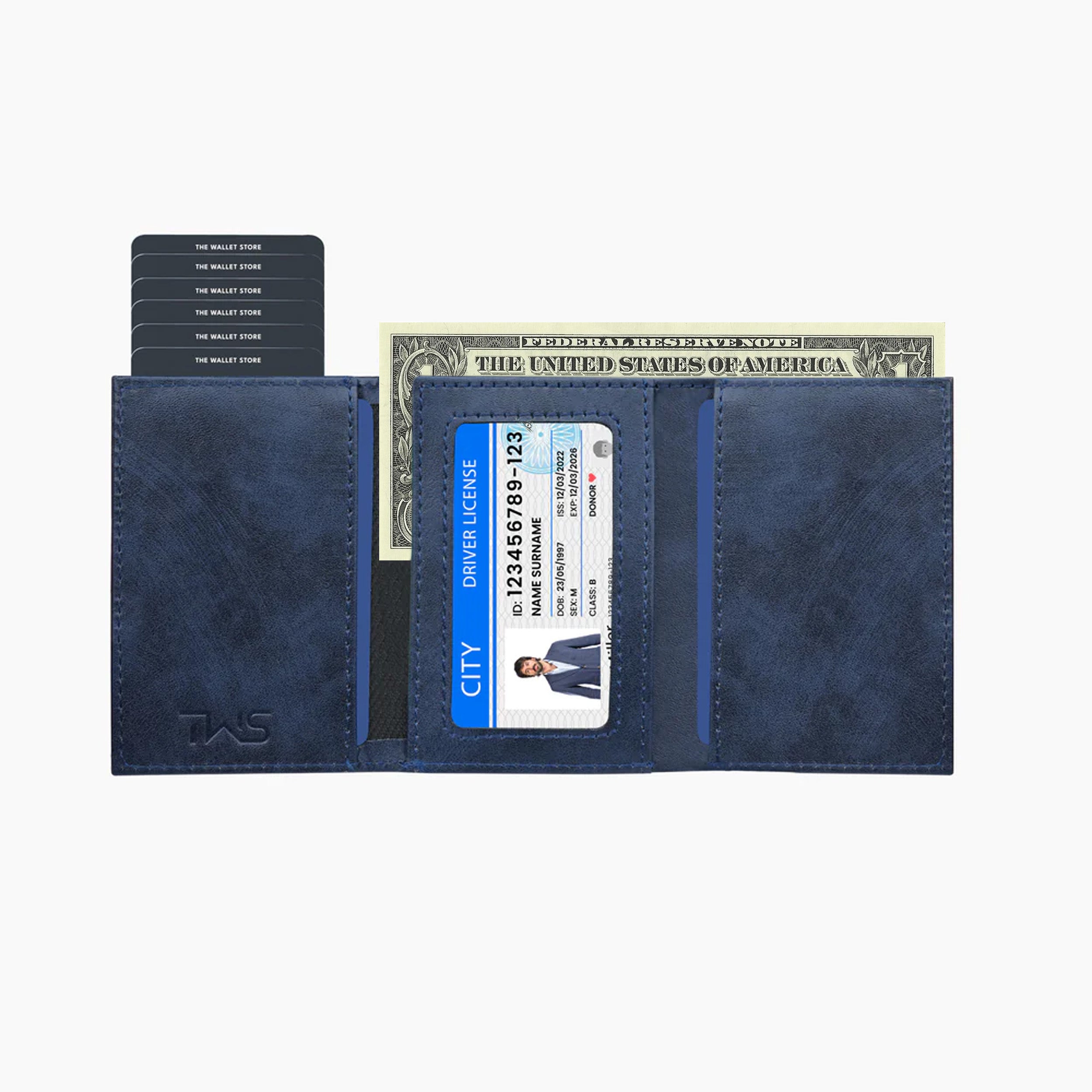 Defender RFID Protected Wallet Cardholder - Blue