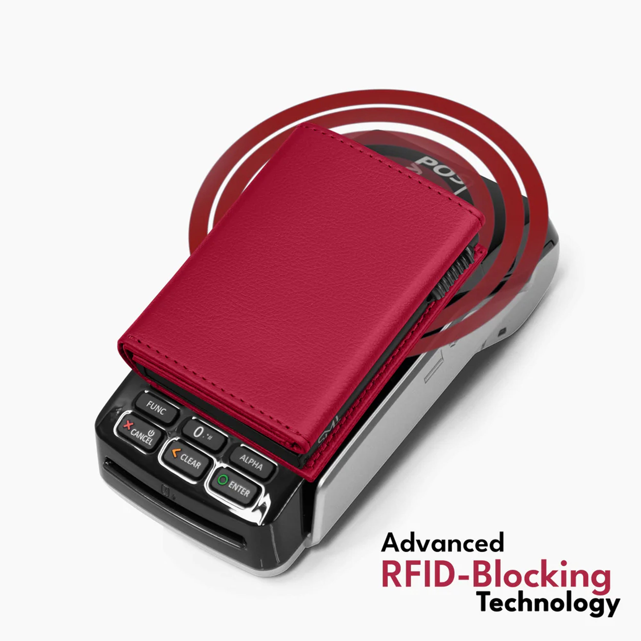 Urban Pop RFID Protection Wallet Cardholder - Red