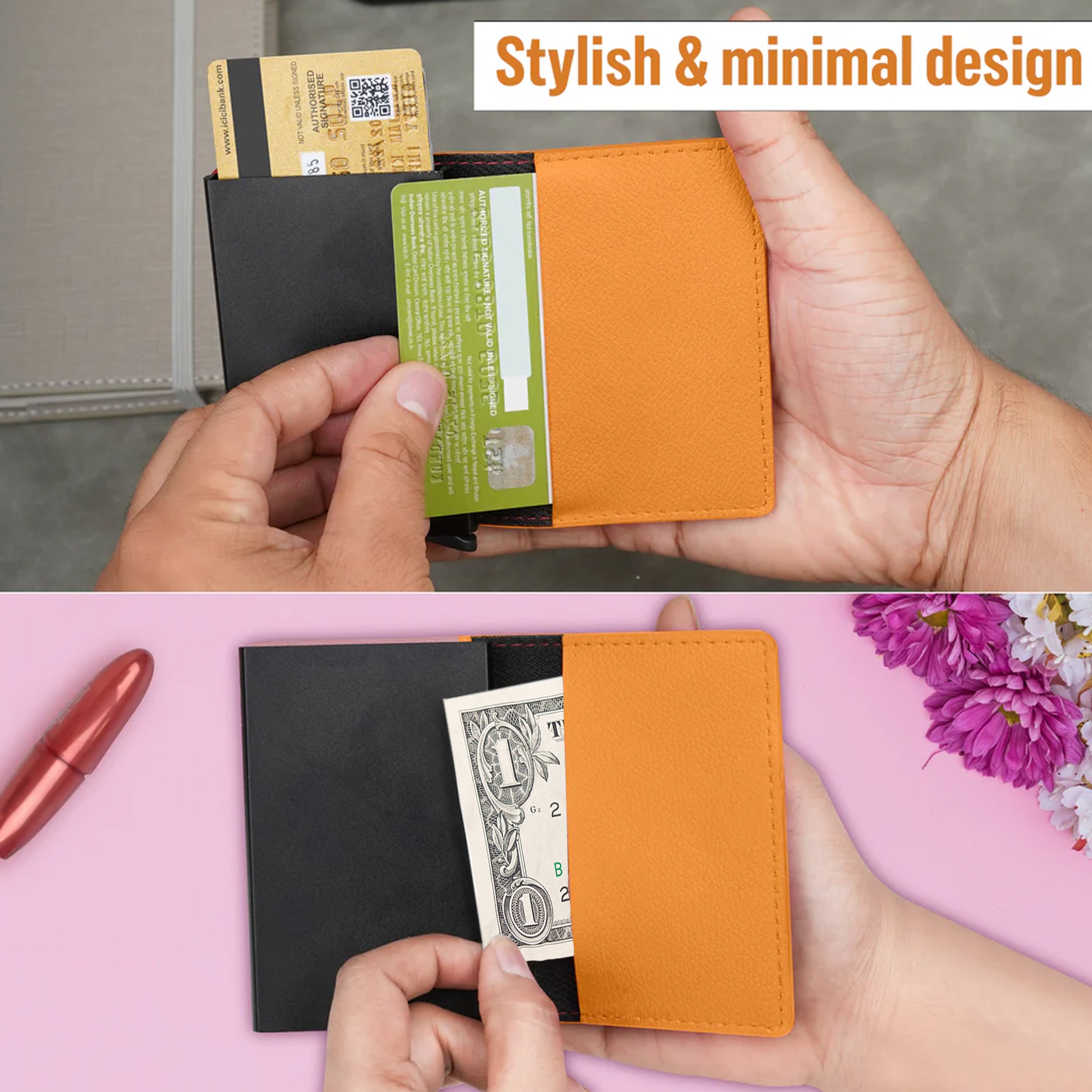 Vivid Vault RFID Protected Metal Cardholder - Mustard