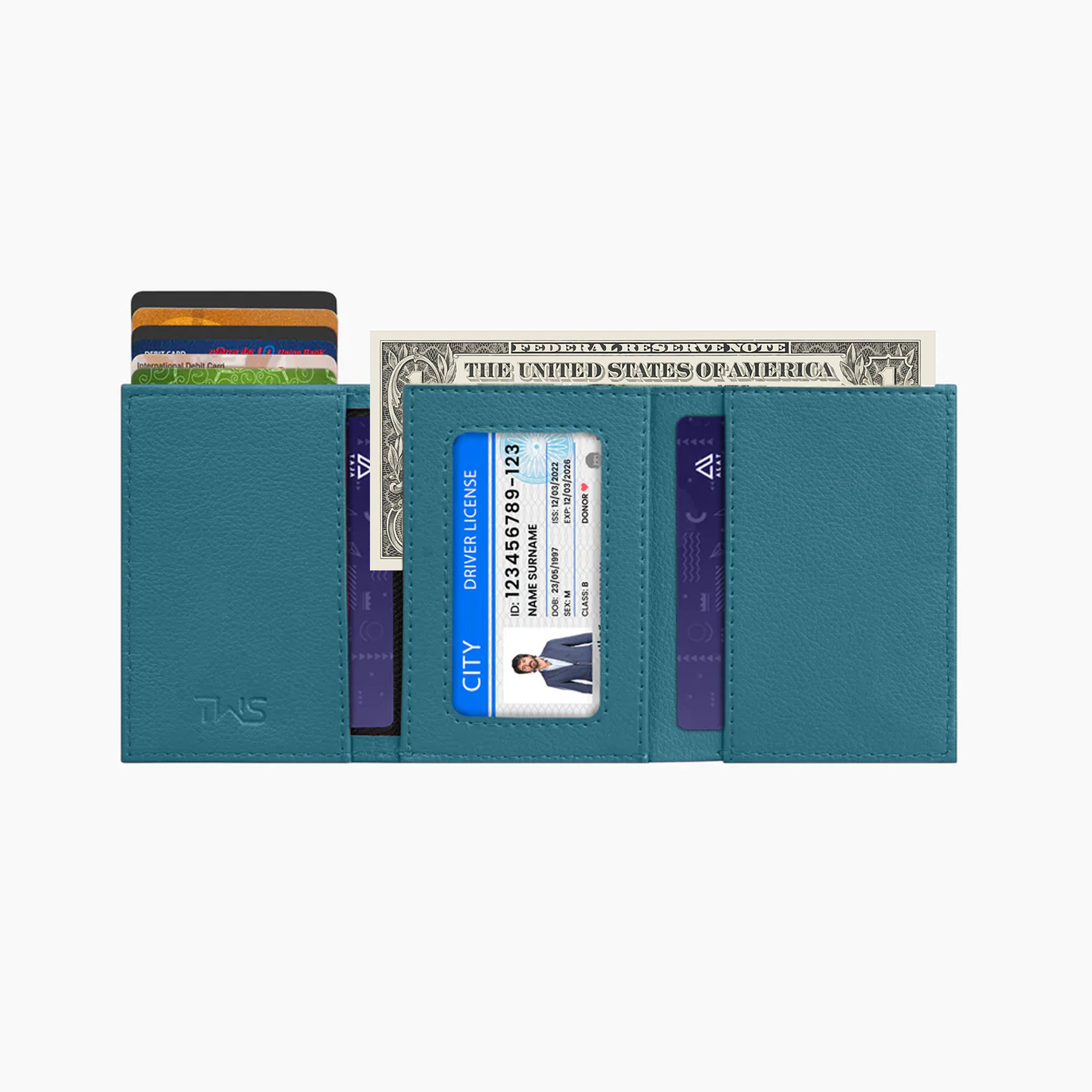 Urban Pop RFID Protection Wallet Cardholder - Blue