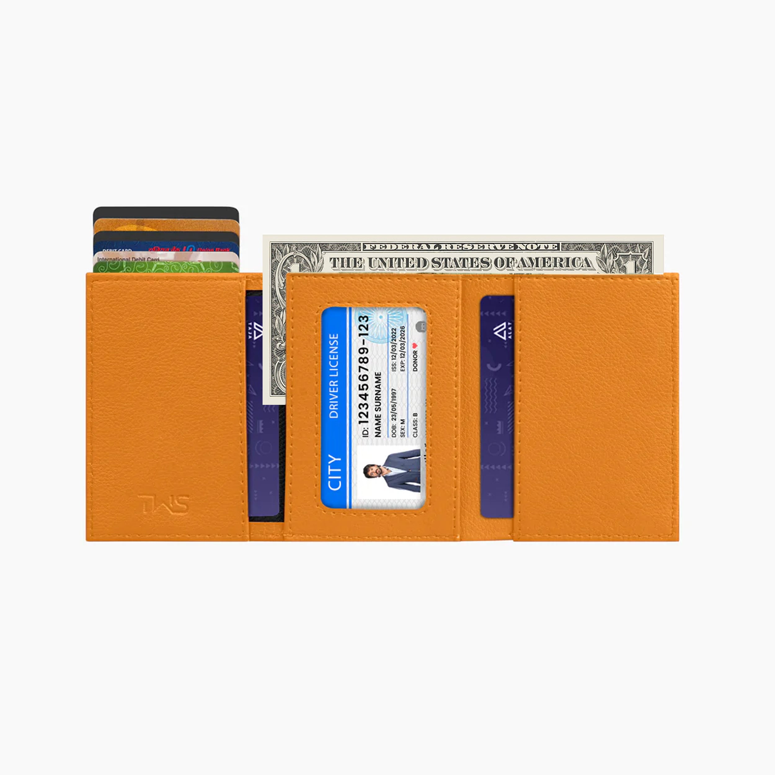 Urban Pop RFID Protection Wallet Cardholder - Mustard