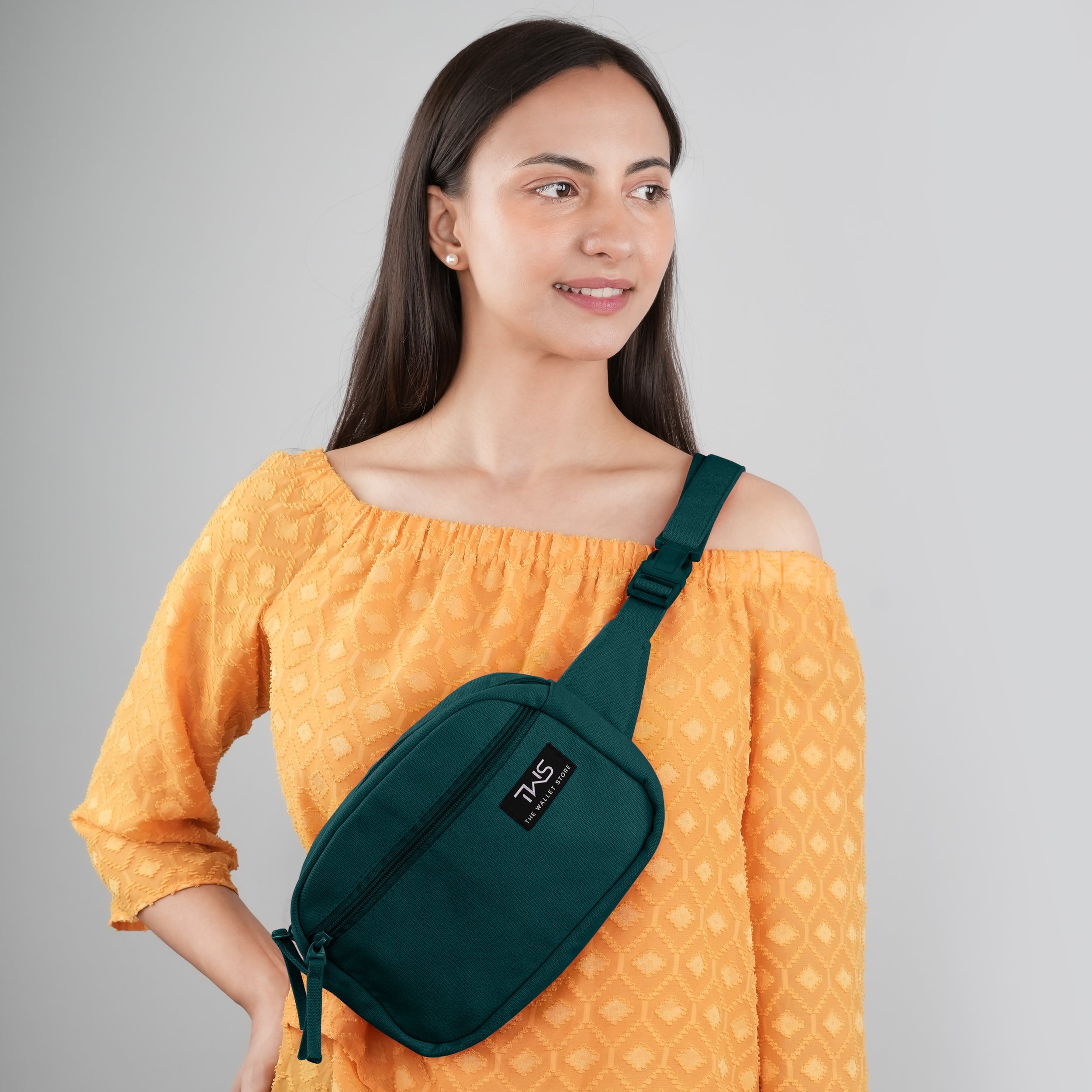 Urban Trek Canvas Fanny Bag - Teal